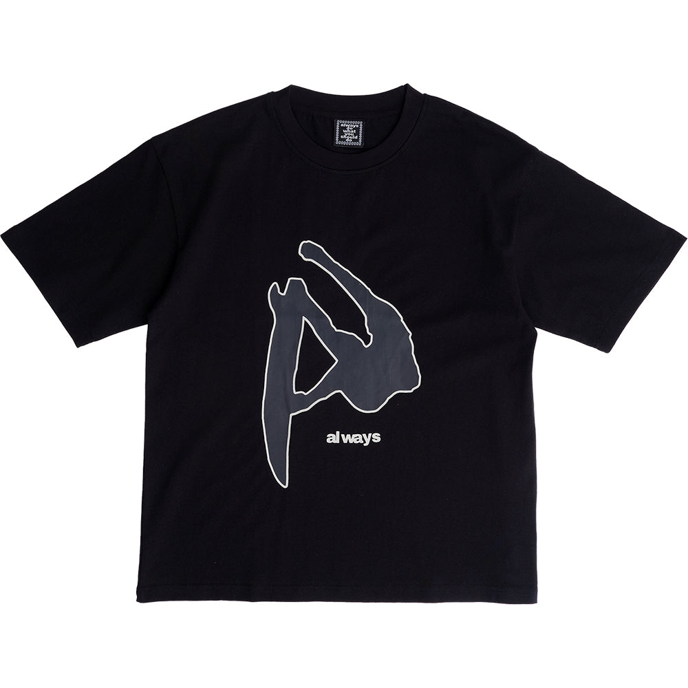 Always Do What You Should Do Fanning T Shirt Black