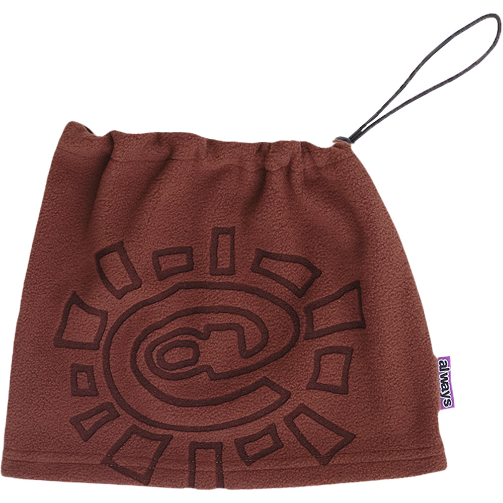 Always Do What You Should Do Polar Fleece Snood Brown