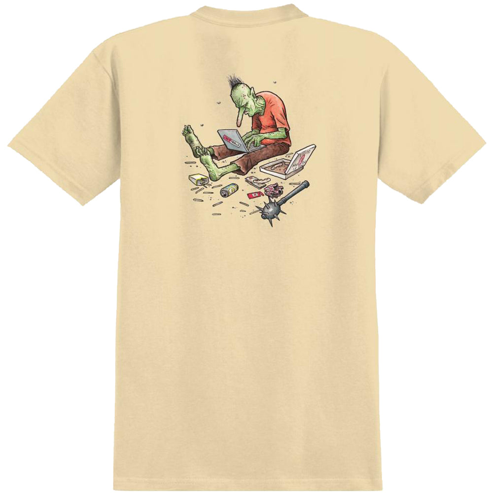 Antihero Trolls T Shirt Cream