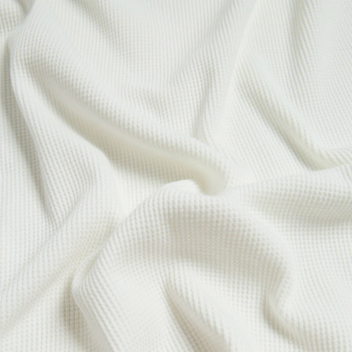 April Embroidered Thermal Longsleeve Tee White