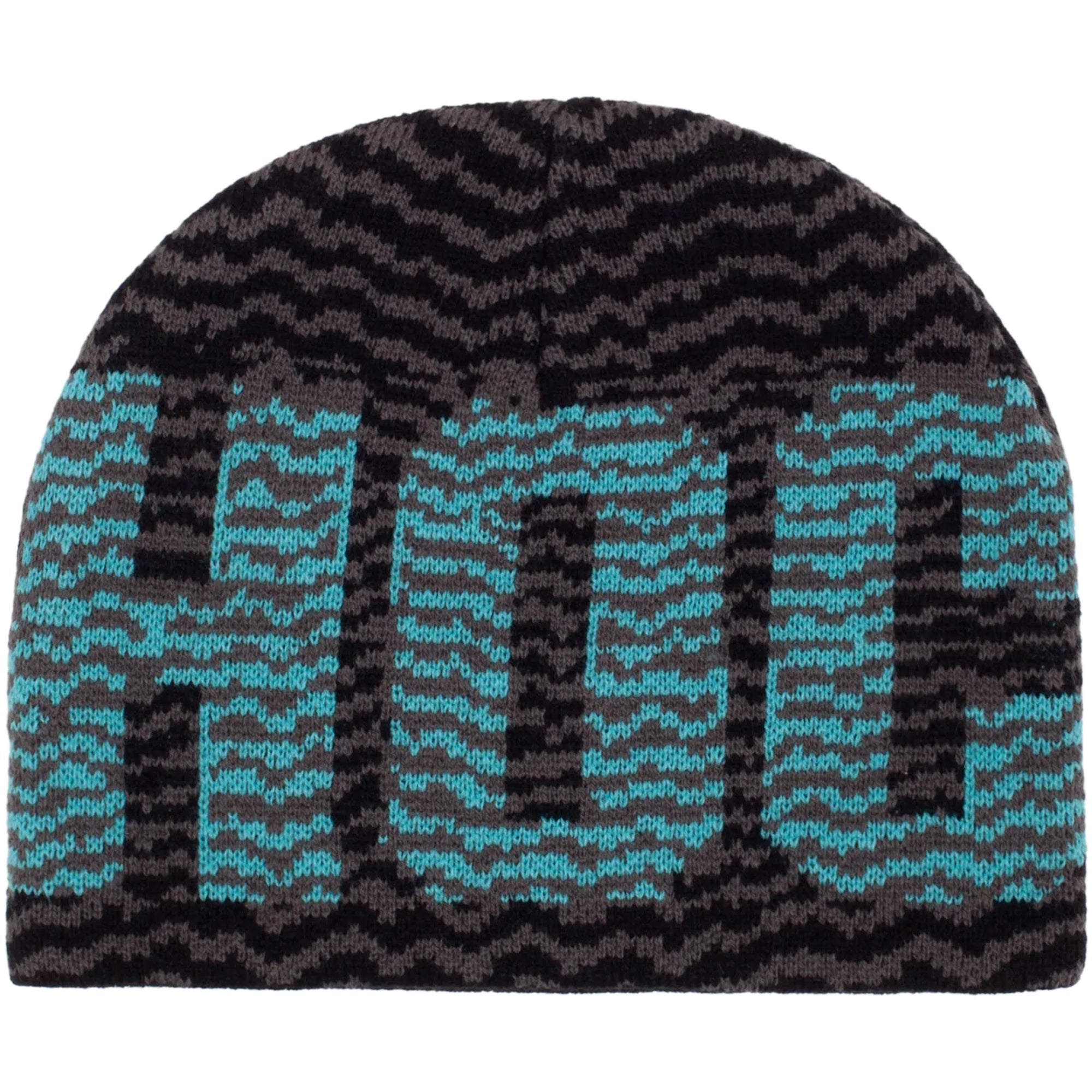 Hockey Zig Zag Skully Beanie Grey/Black
