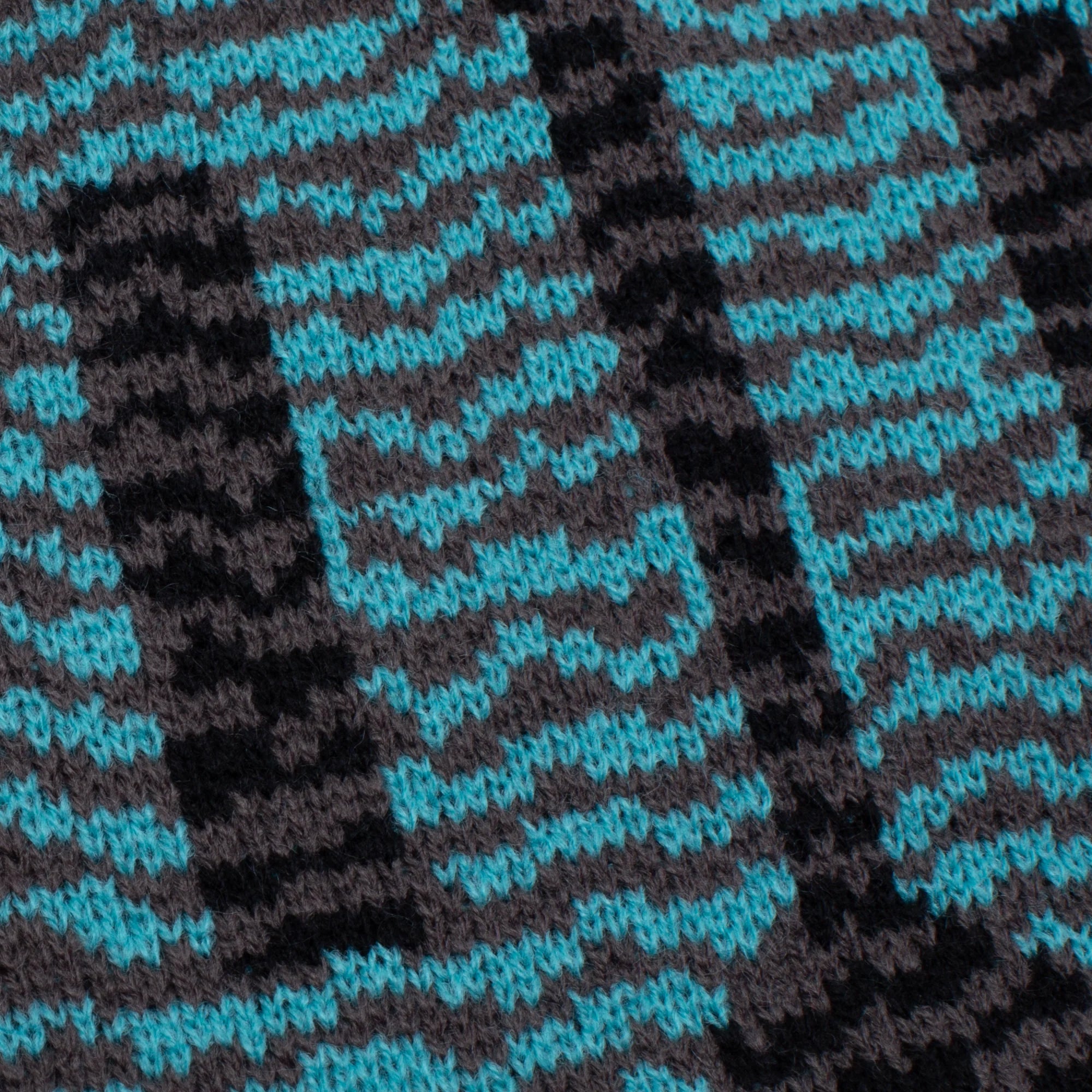 Hockey Zig Zag Skully Beanie Grey/Black
