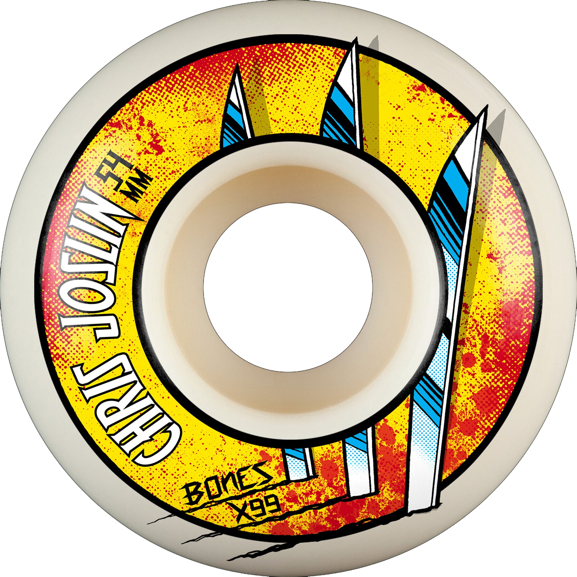Bones X-Formula Chris Joslin Slice of Life V1 99A Skateboard Wheels 54mm