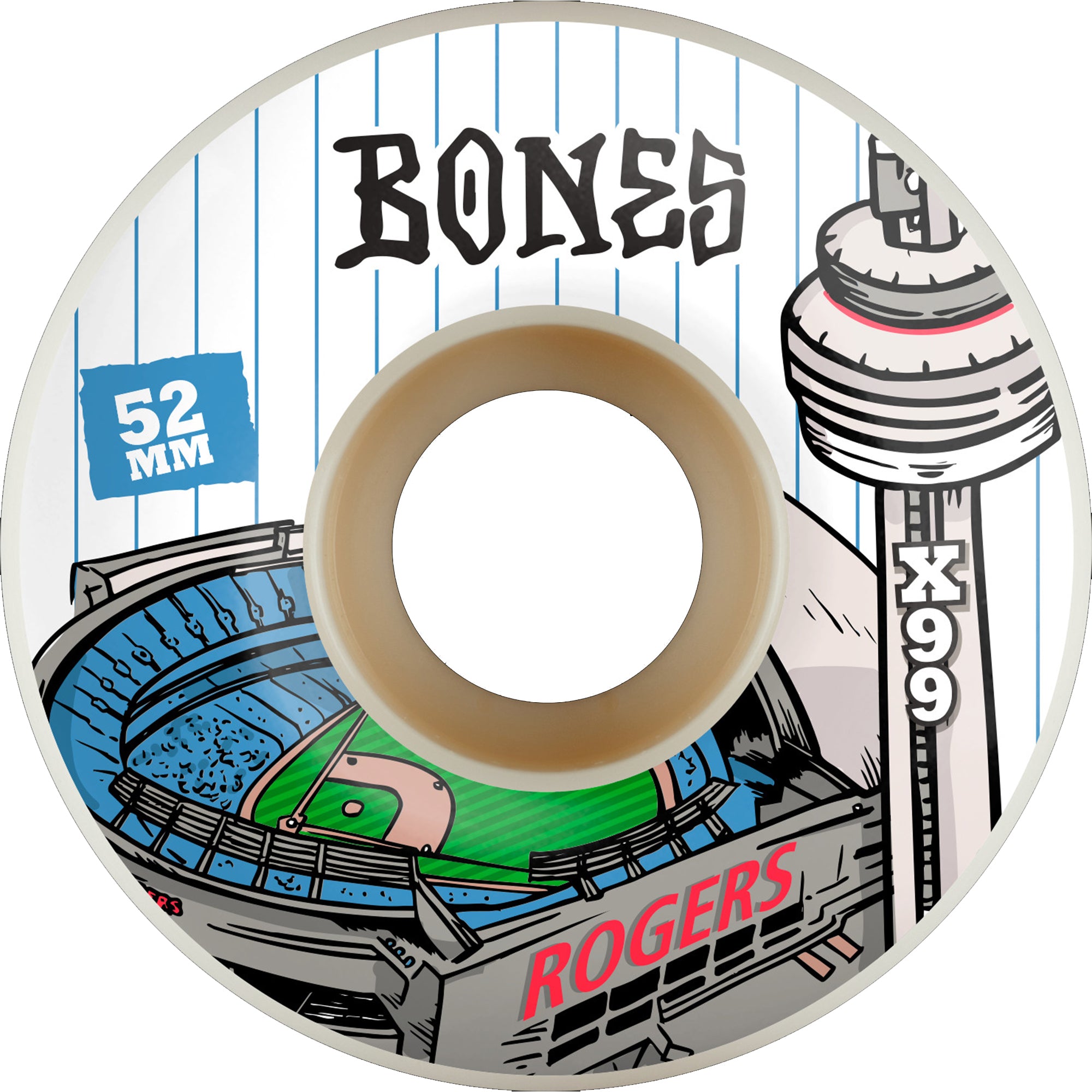 Bones X-Formula TJ Rogers Centre V1 99A Skateboard Wheels 52mm