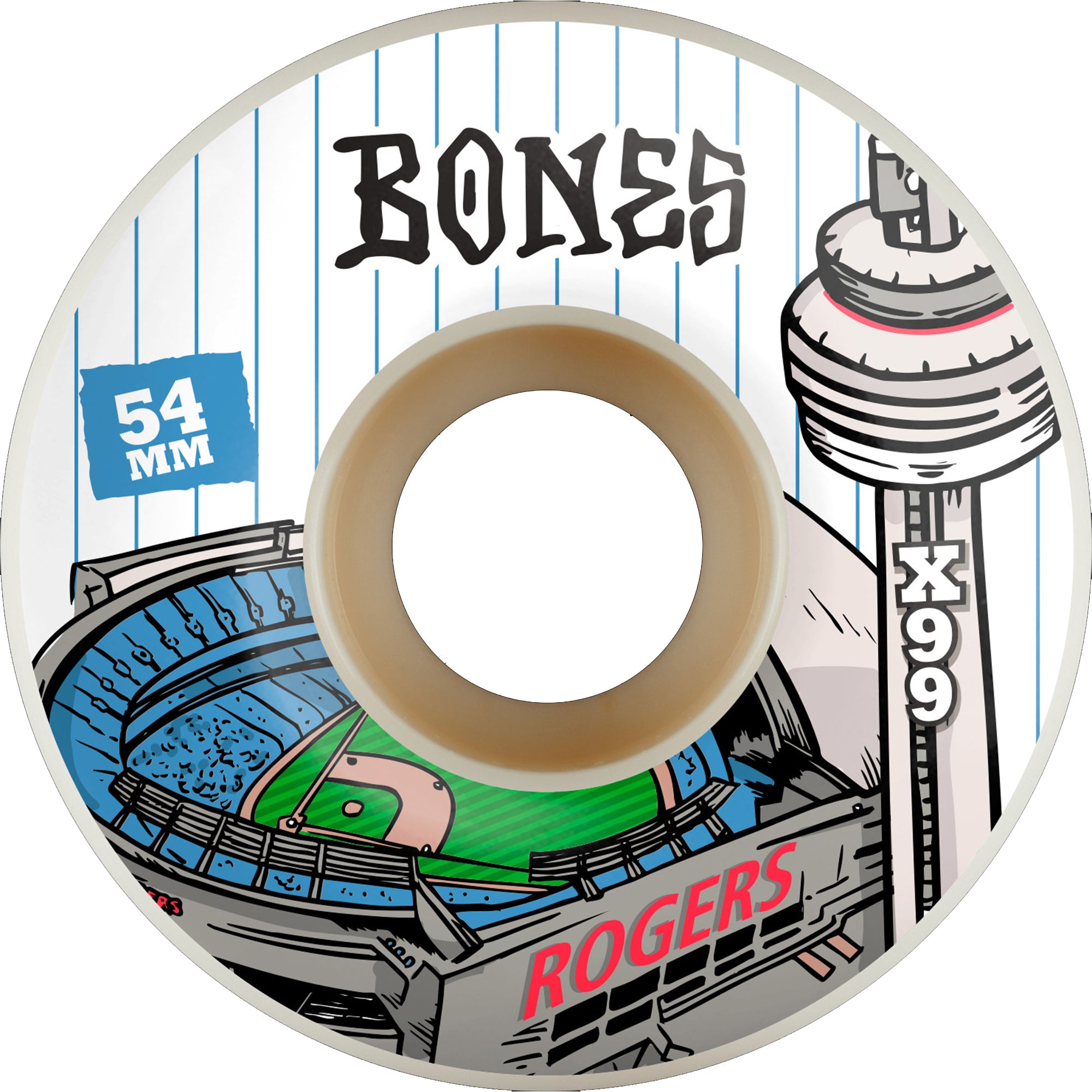 Bones X-Formula TJ Rogers Centre V1 99A Skateboard Wheels 54mm