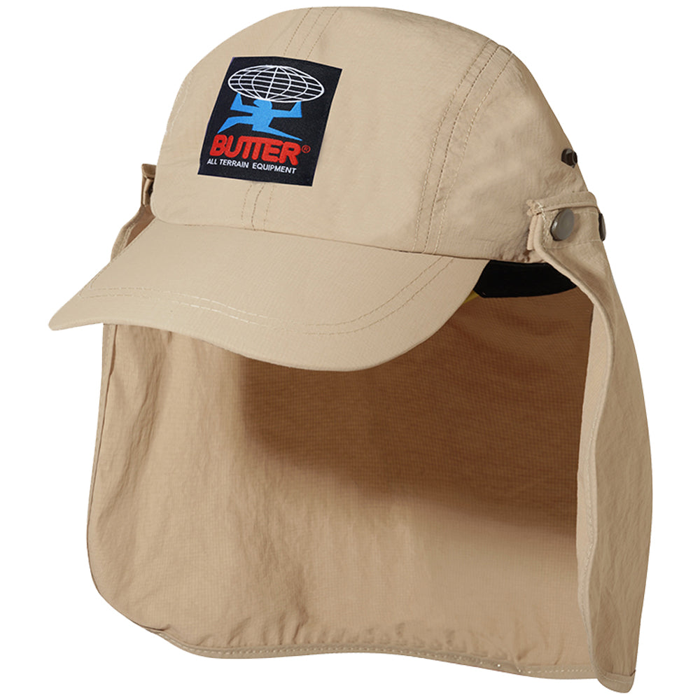Butter Goods All Terrain 4 Panel Flap Cap Tan