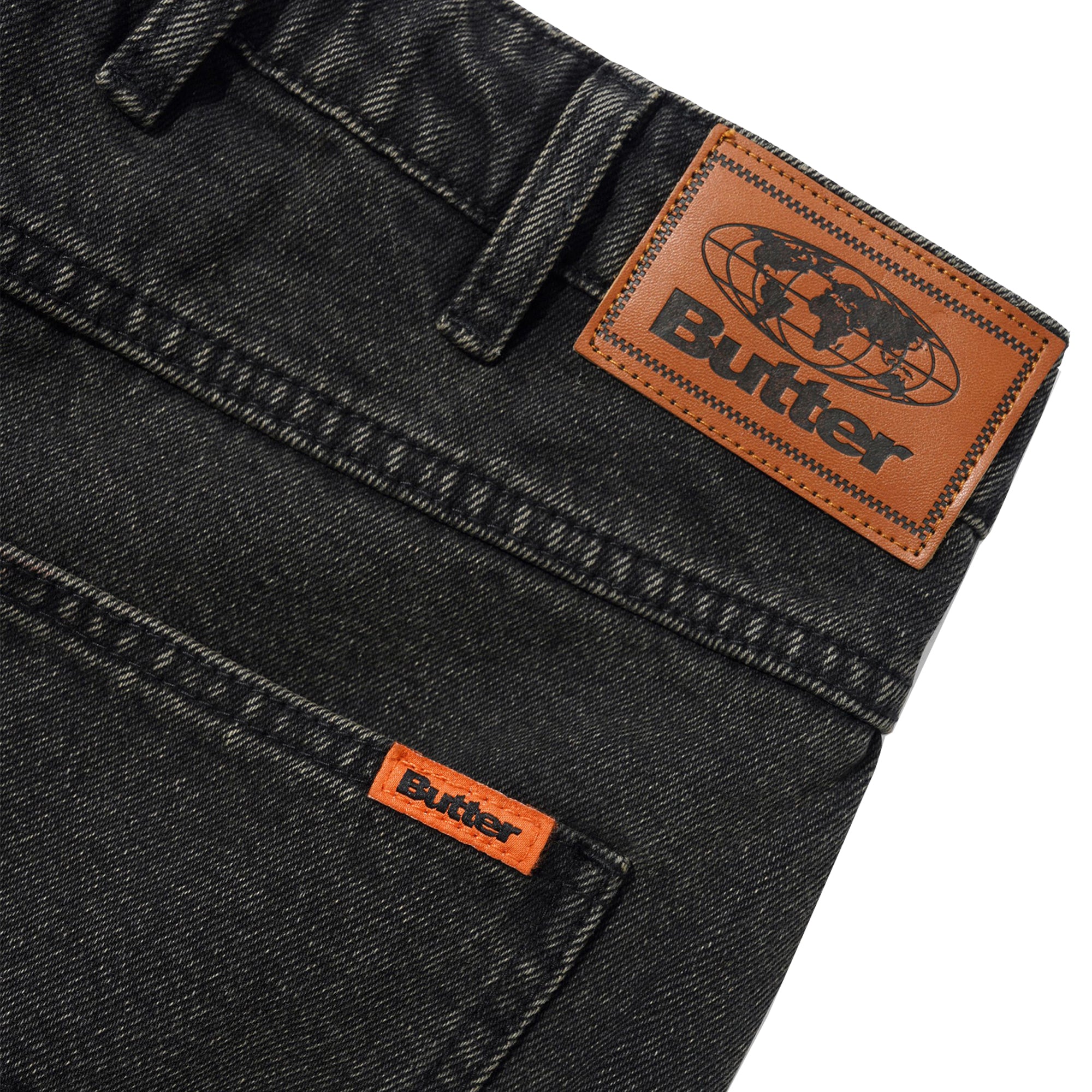 Butter Goods Baggy Denim Jeans Faded Black
