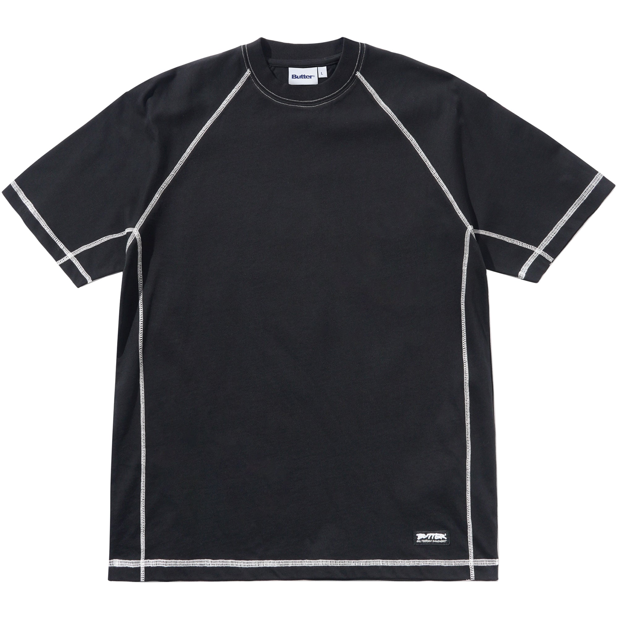 Butter Goods Cliff Contrast Tee Black