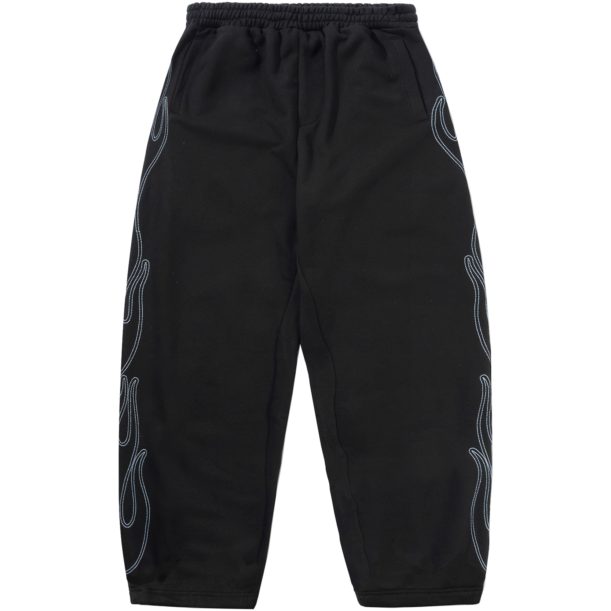 Butter Goods Flame Fleece Pants Black