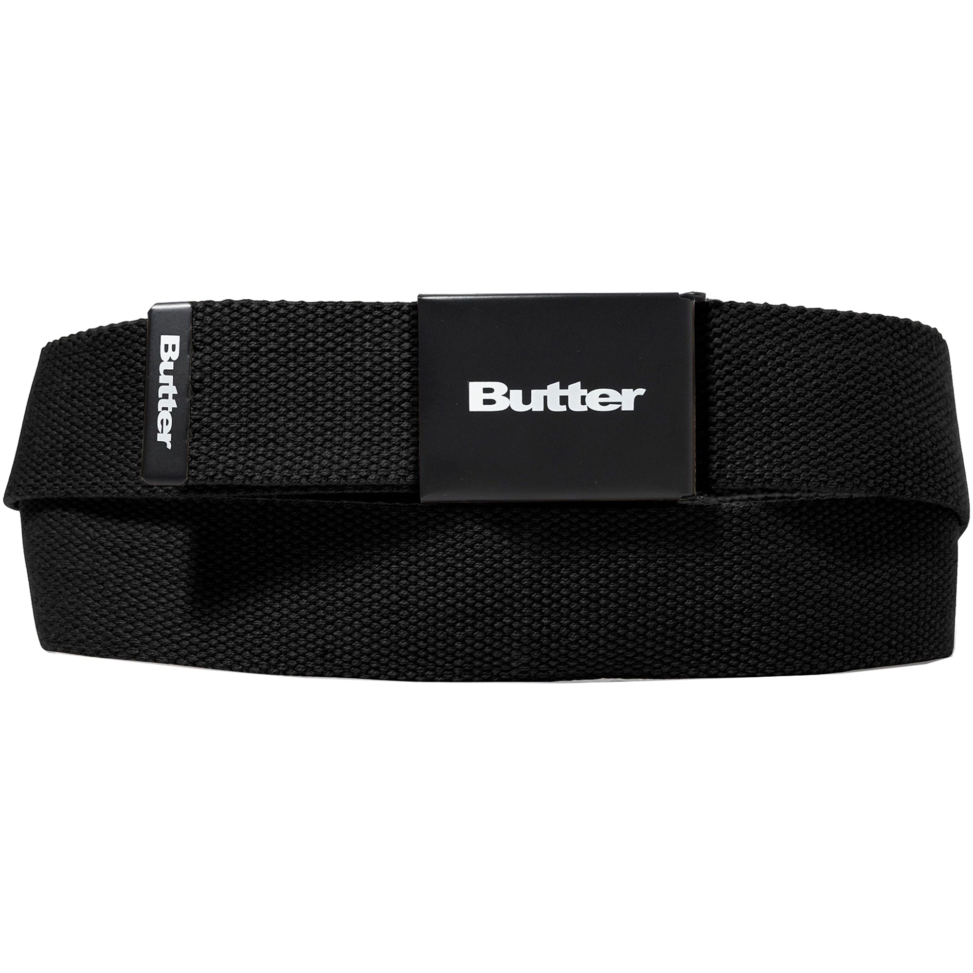Butter Goods Logo Woven Belt Black