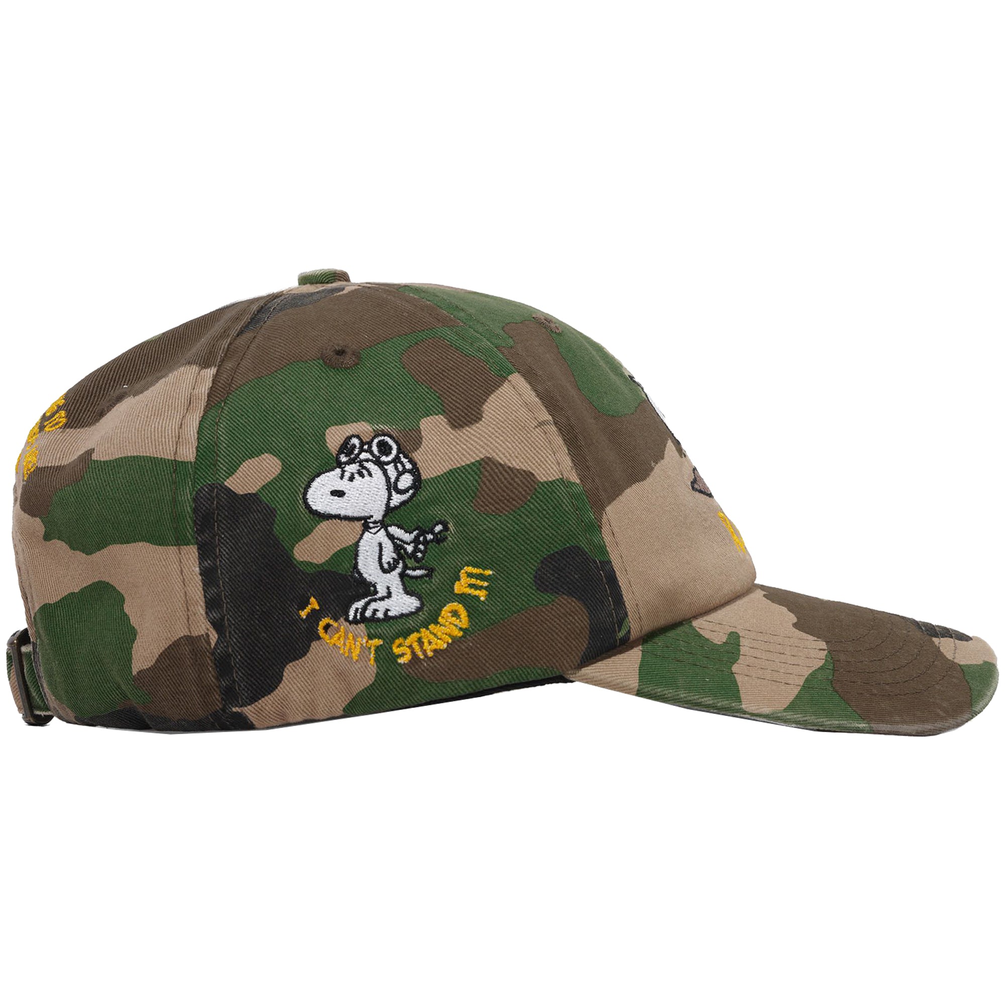 Butter Goods x Peanuts Rats 6 Panel Cap Washed Camo