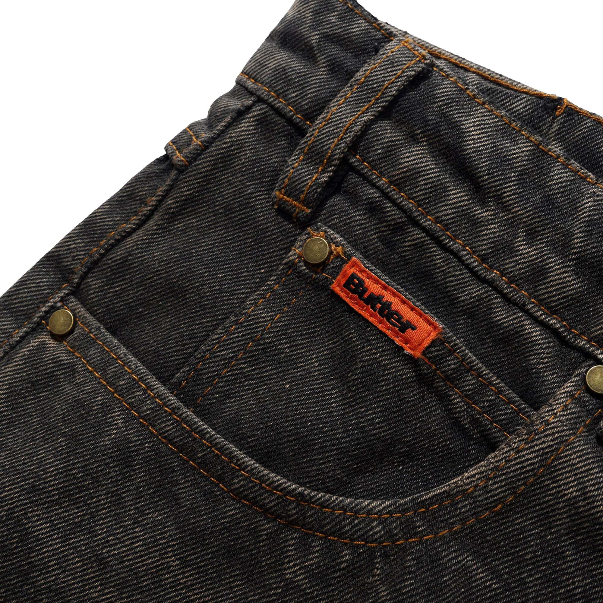 Butter Goods Relaxed Denim Jeans Faded Charcoal