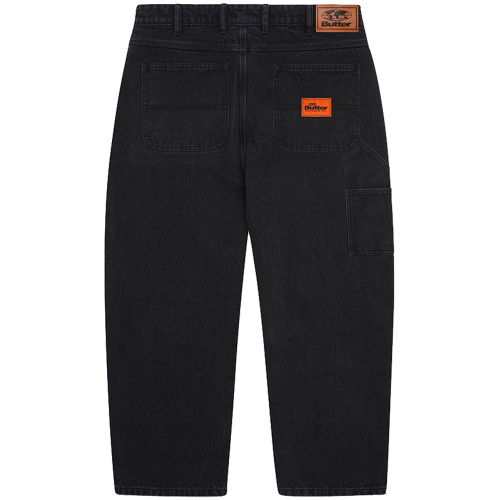 Butter Goods Santosuosso Double Knee Denim Jeans Washed Black