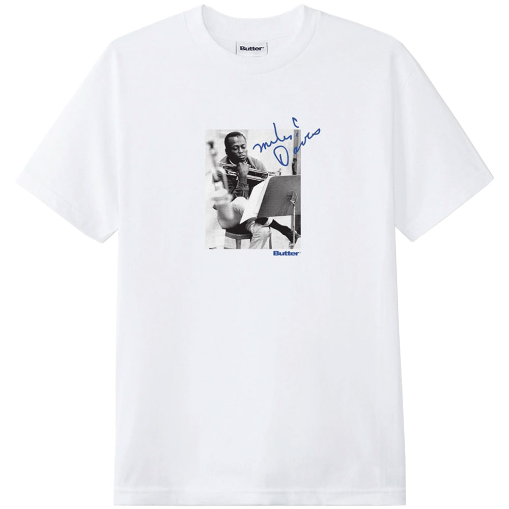 Butter Goods x Miles Davis Kind Of Blue Tee White