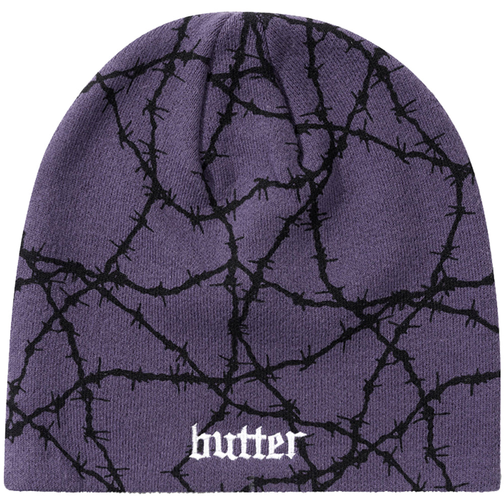 Butter Goods Wired Skully Beanie Purple