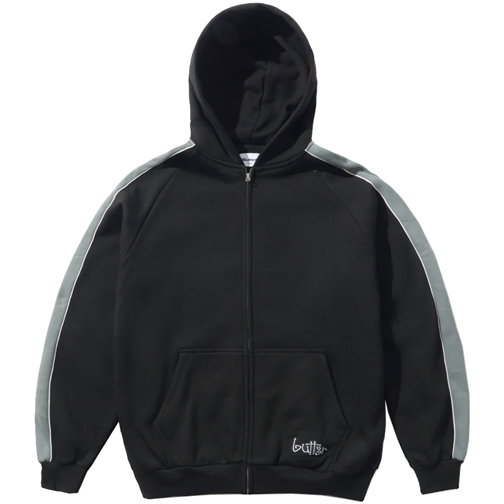 Butter Goods Connection Zip-Thru Hood Black
