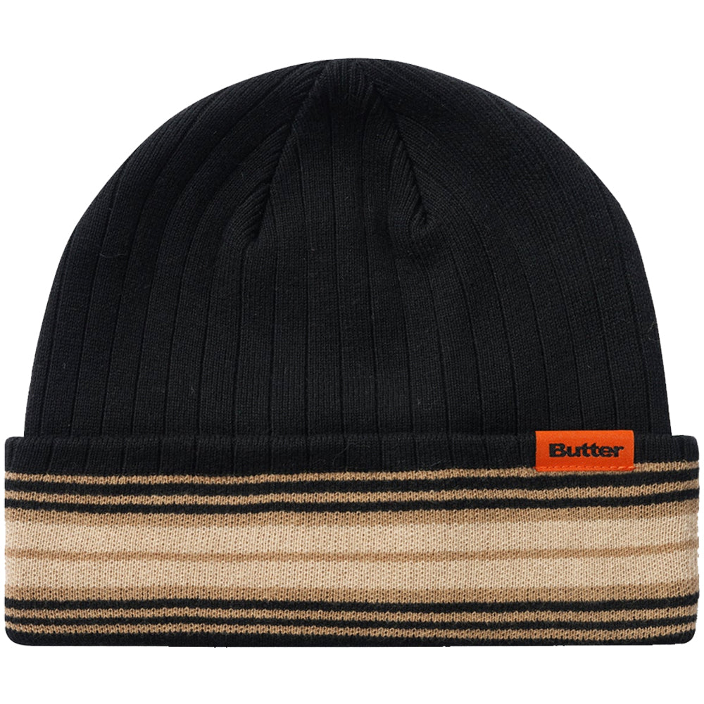 Butter Goods Crest Beanie Black
