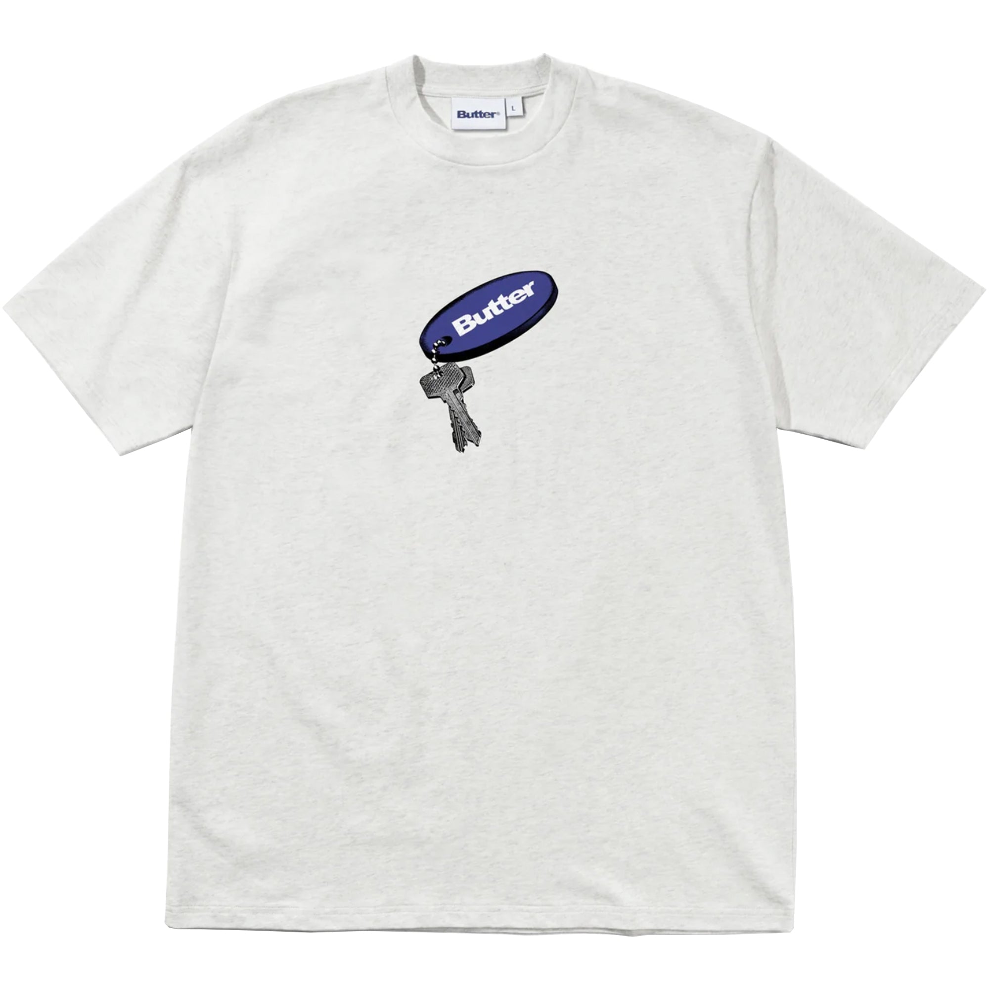 Butter Goods Key Chain Tee Ash