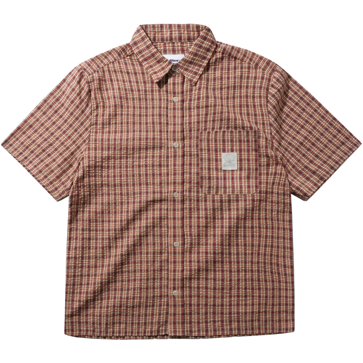 Butter Goods Equipment Short Sleeve Shirt Red/Yellow