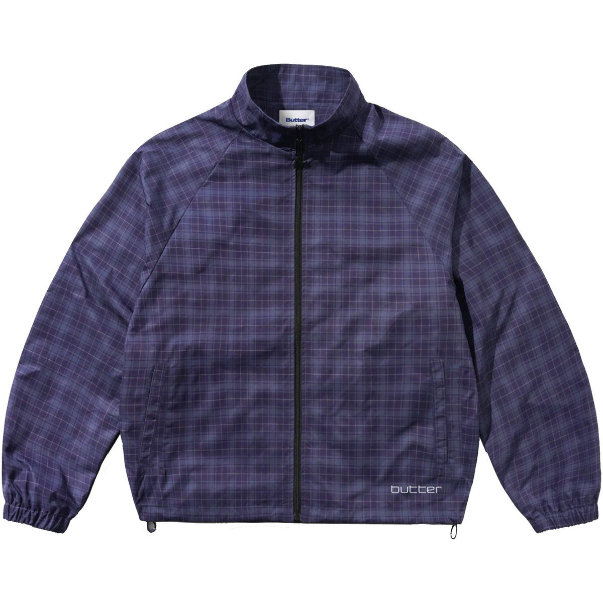 Butter Goods Plaid Nylon Jacket Navy