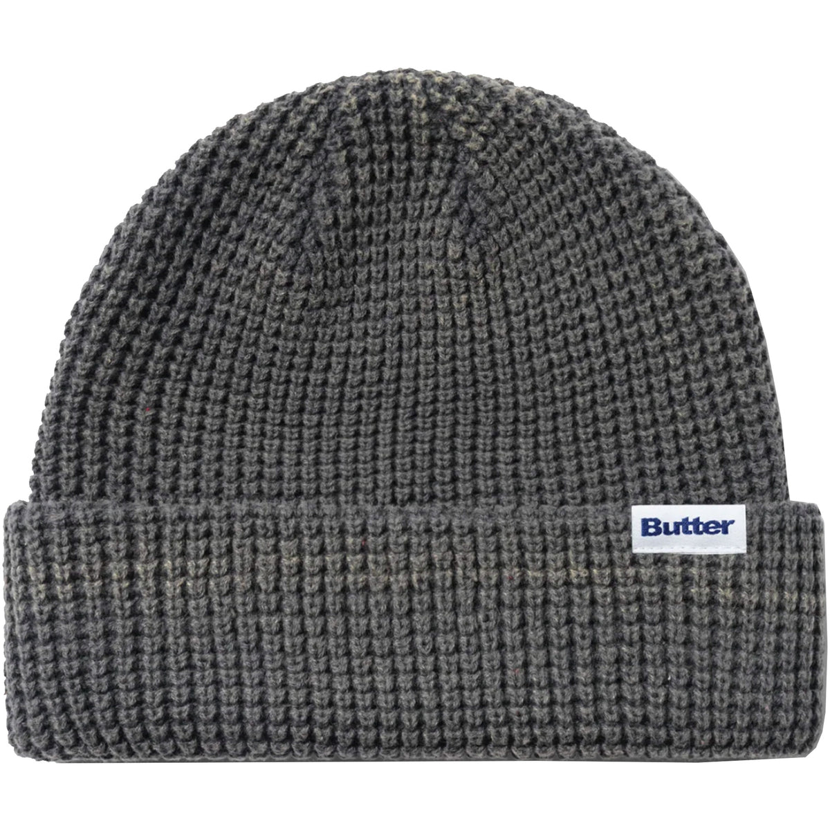 Butter Goods Distress Waffle Beanie Grey