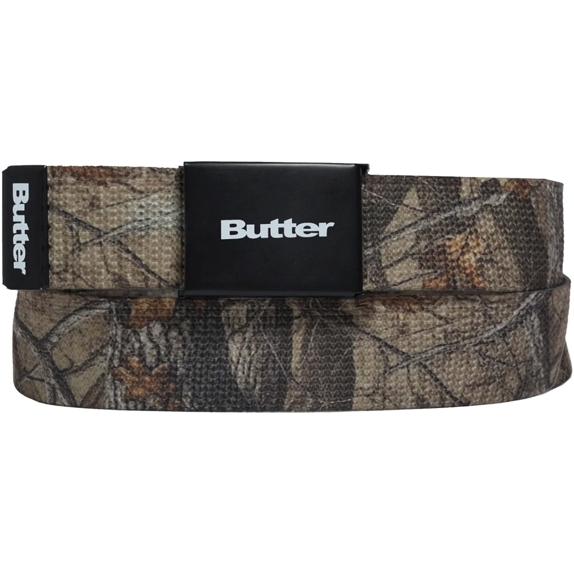 Butter Goods Logo Woven Belt Forest Camo
