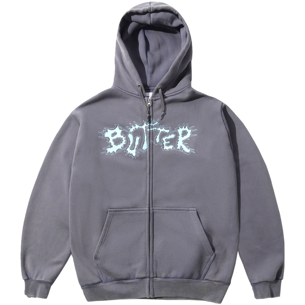 Butter Goods Eruption Zip-Thru Hood Denim