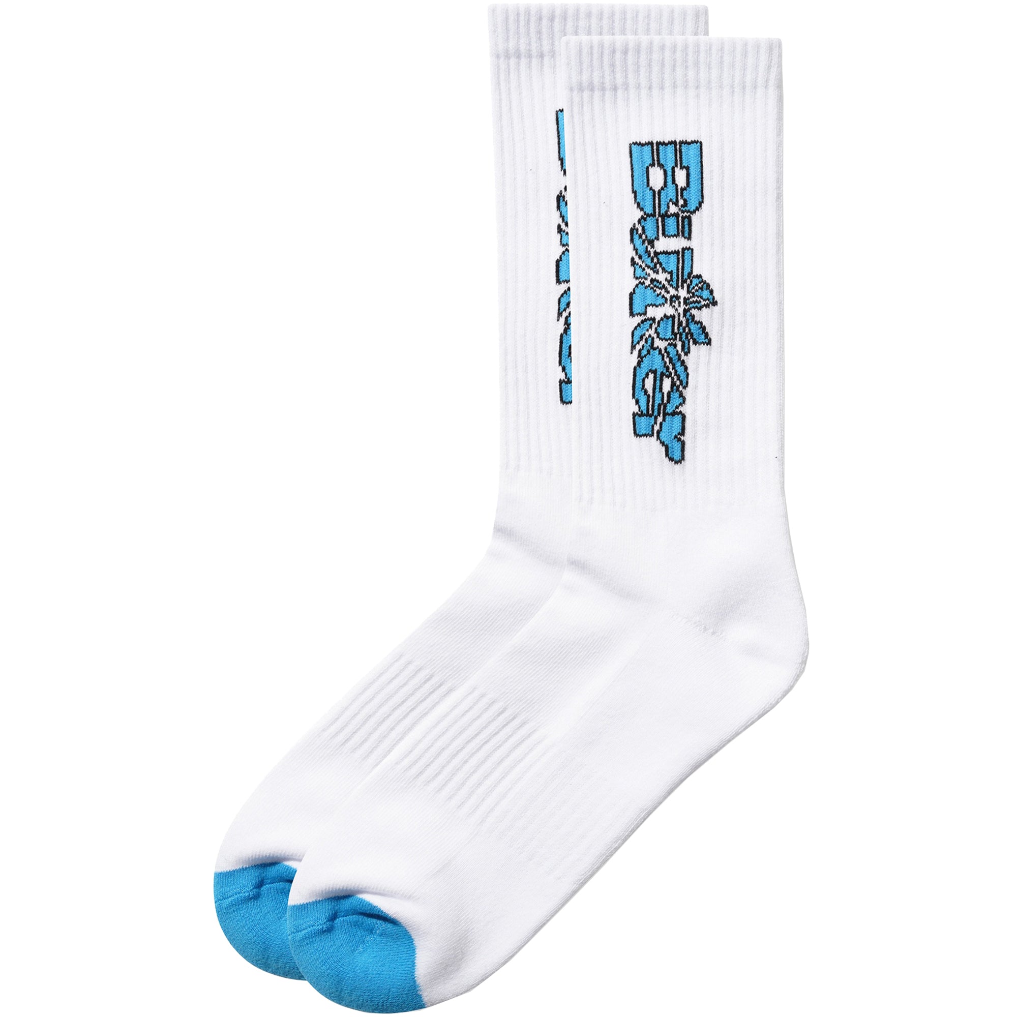 Butter Goods Smashed Logo Socks White