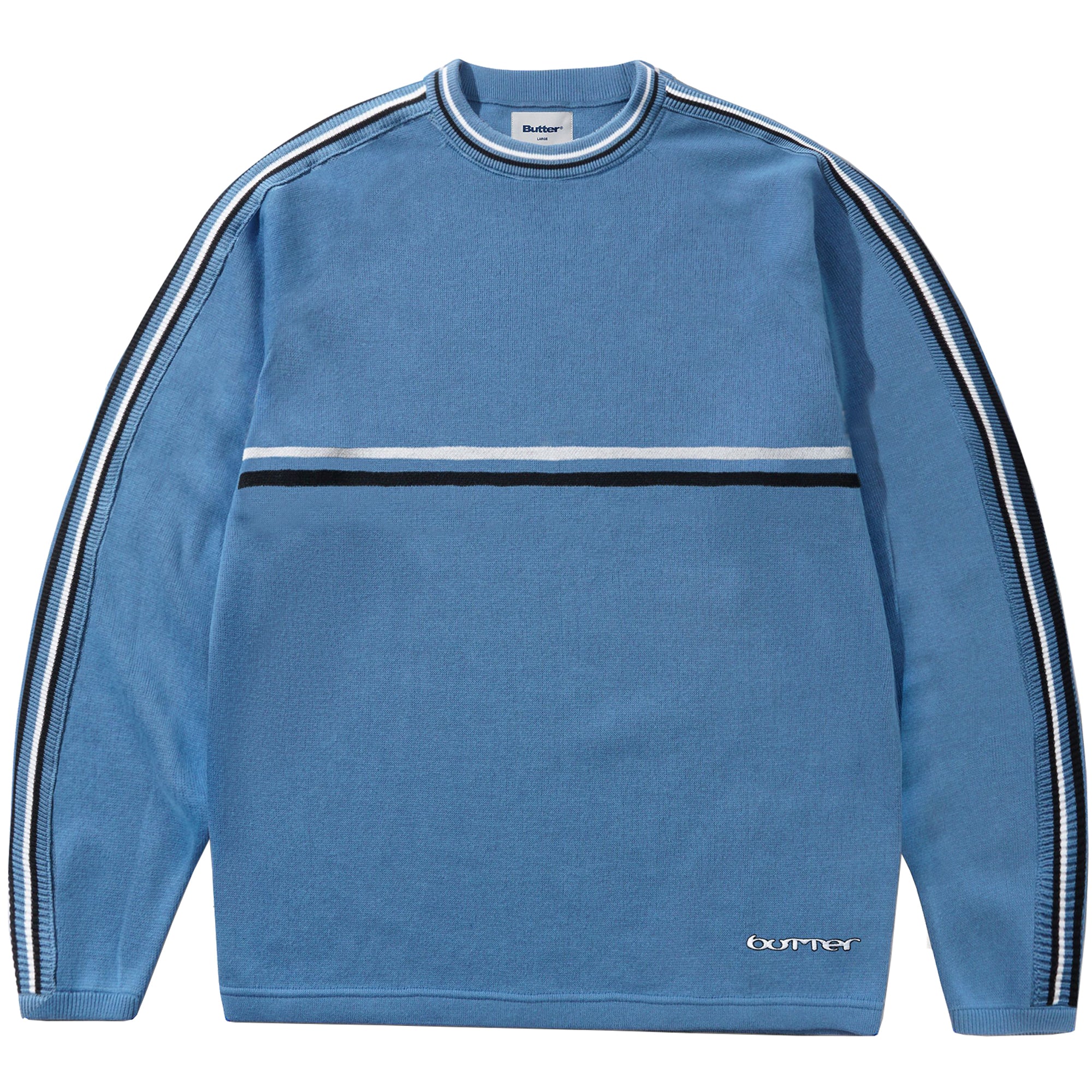 Butter Goods Station Knit Sweater Slate