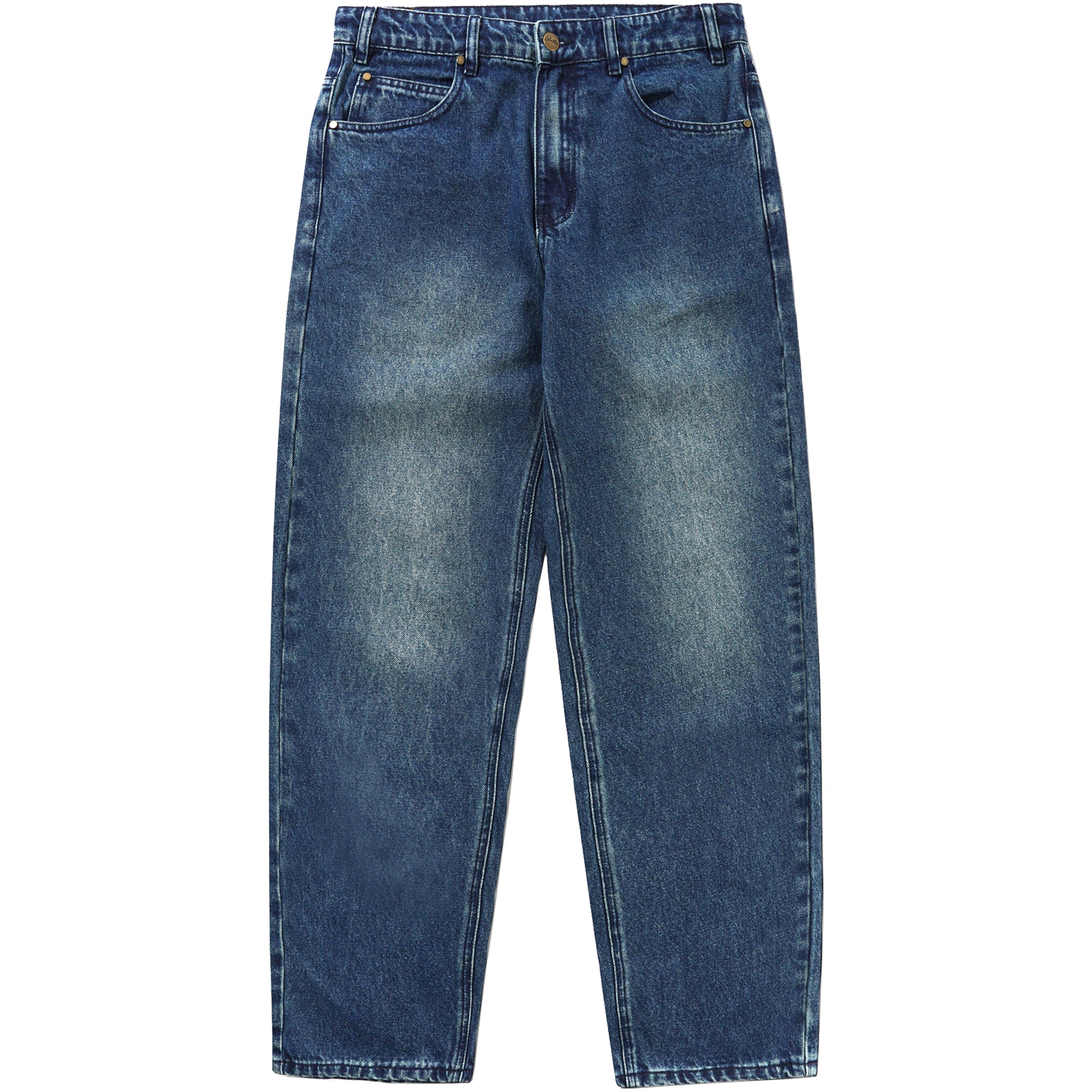 Butter Goods Straight Leg Denim Jeans Distressed Indigo