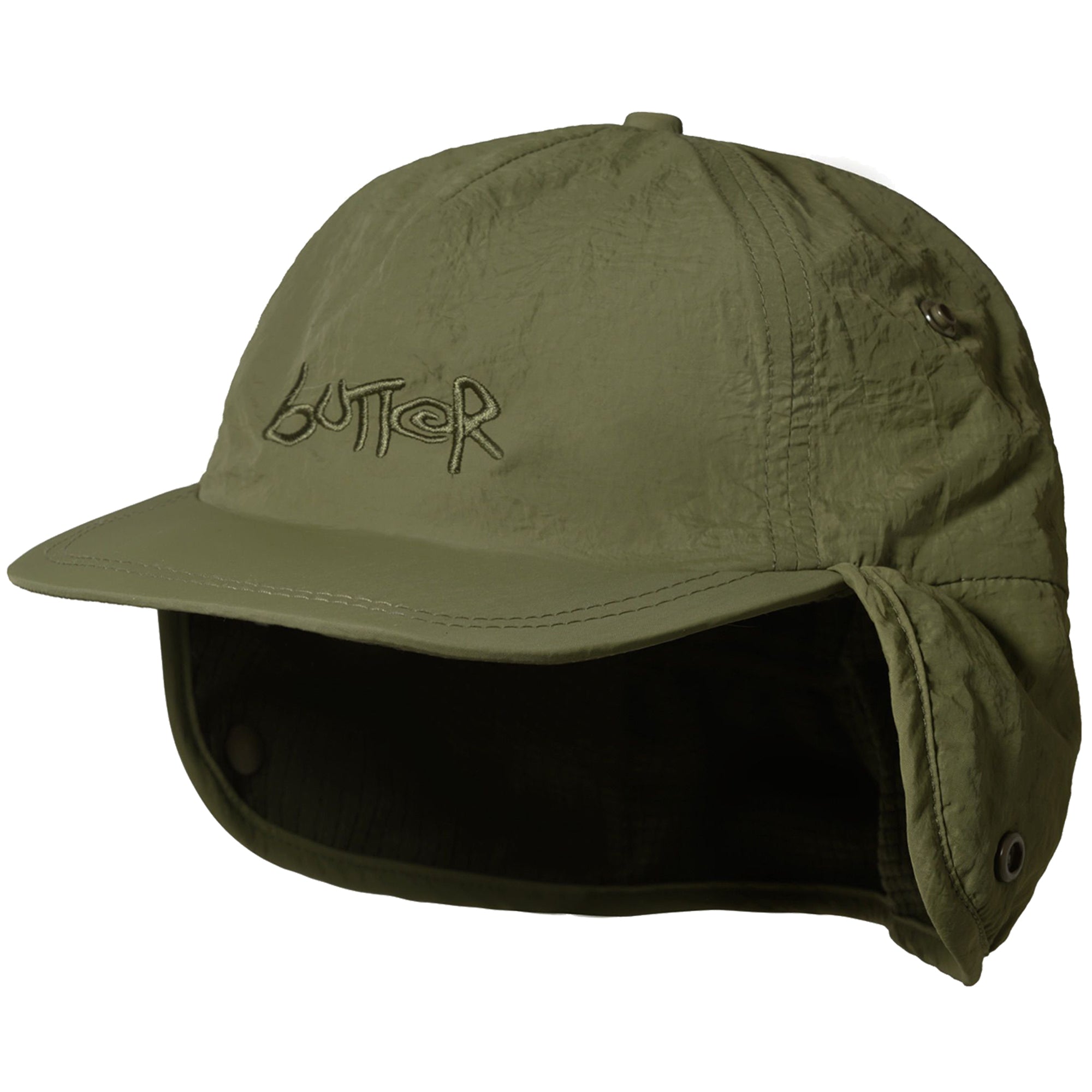 Butter Goods Abseil Earflap Cap Army