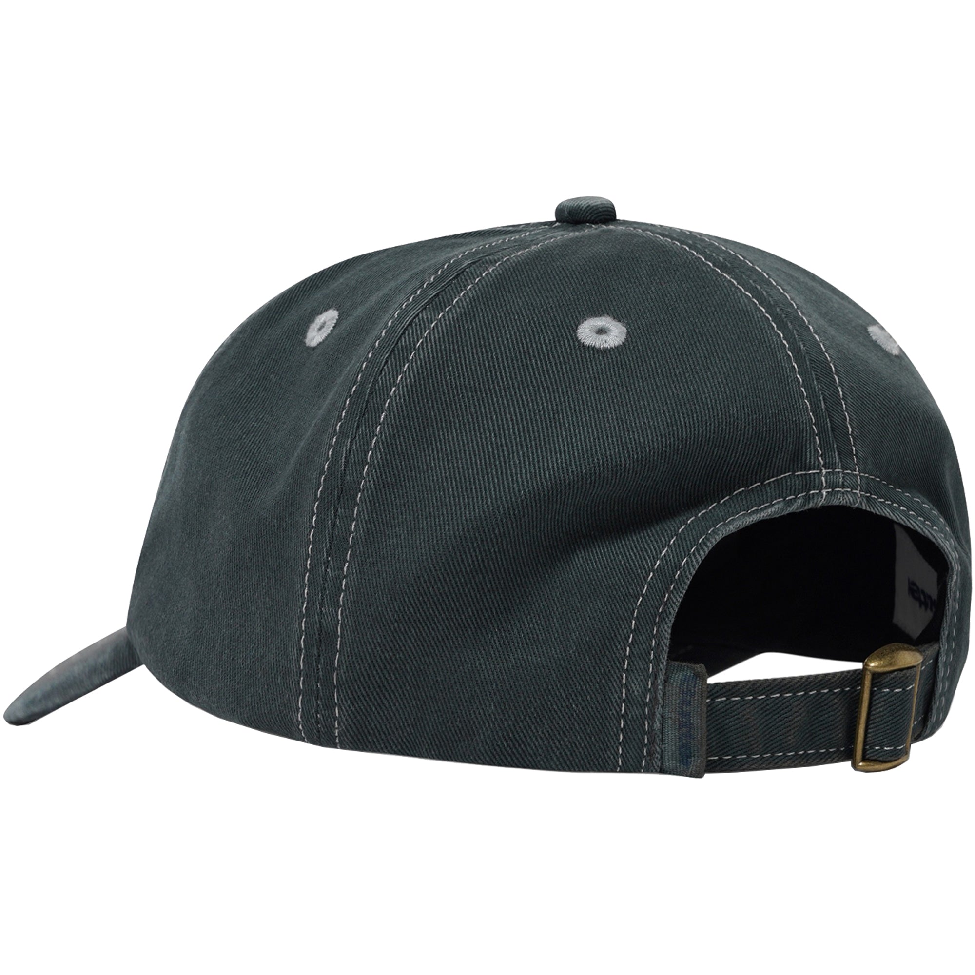 Butter Goods Rounded Logo 6 Panel Cap Washed Black