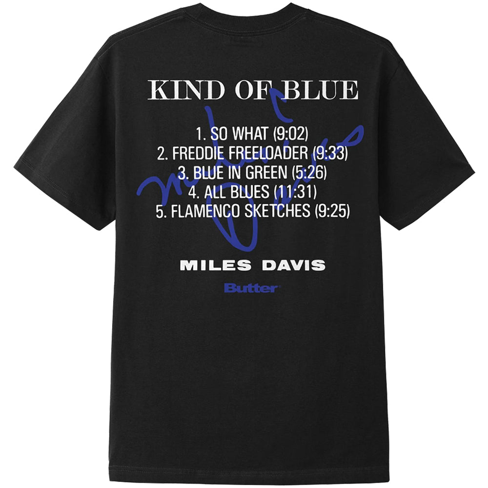 Butter Goods x Miles Davis Kind Of Blue Tee Black