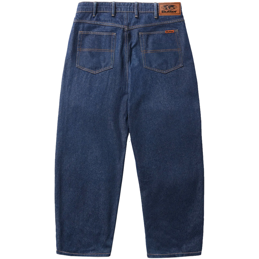 Butter Goods Relaxed Denim Jeans Dark Indigo