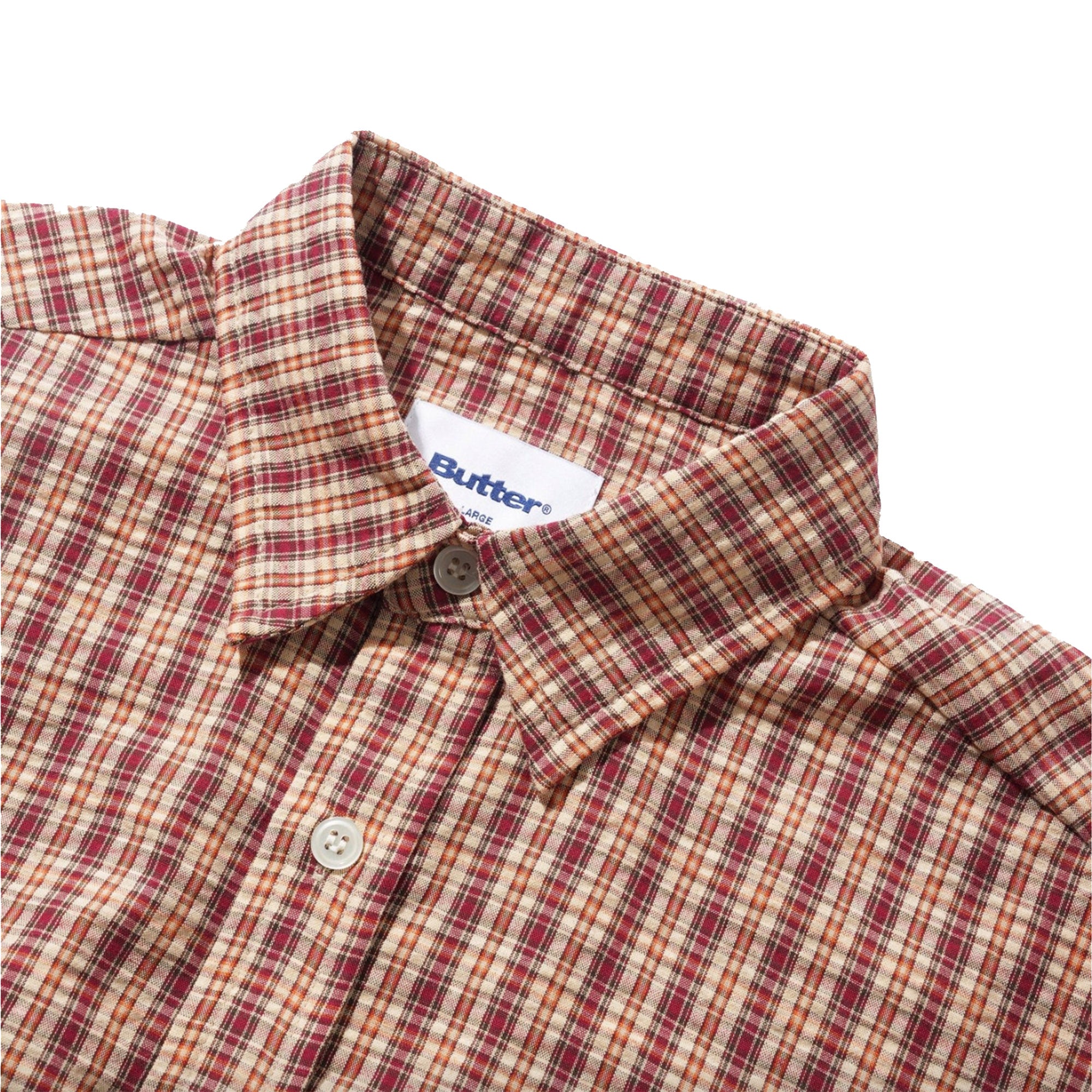 Butter Goods Equipment Short Sleeve Shirt Red/Yellow