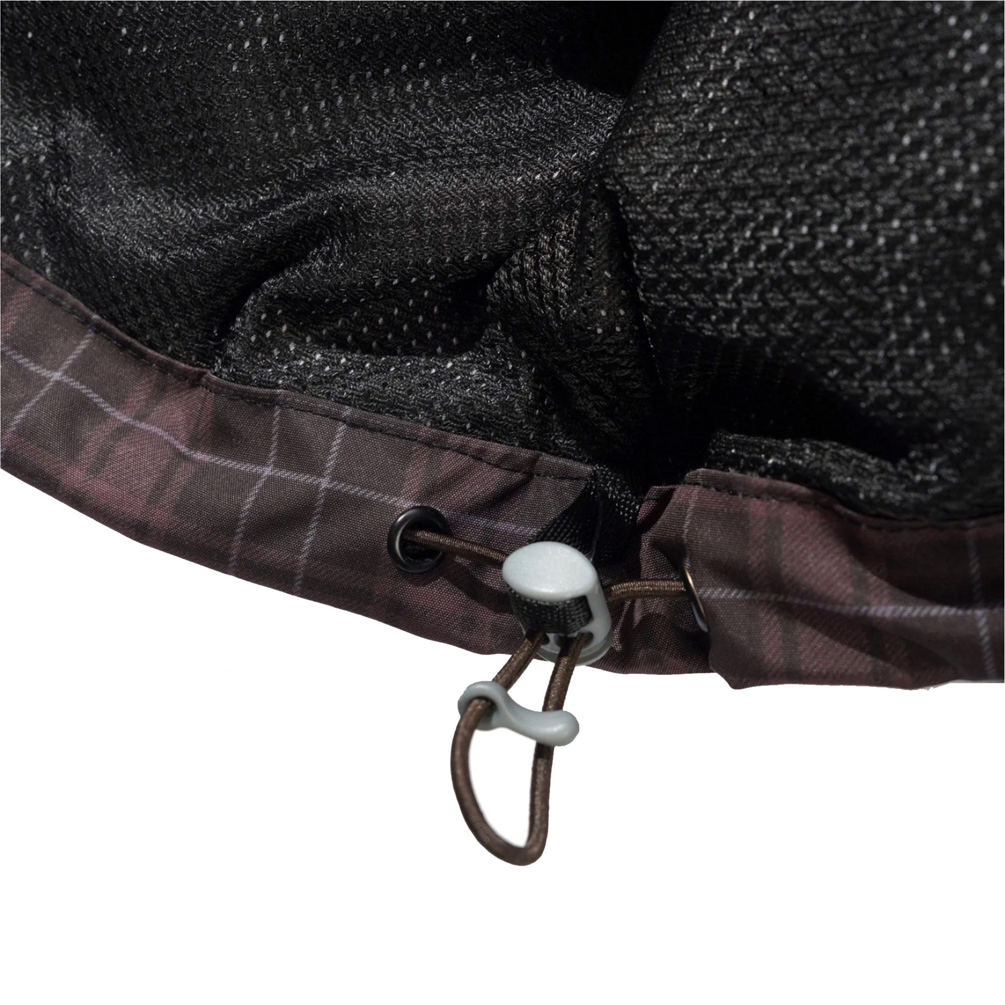 Butter Goods Plaid Nylon Jacket Burgundy