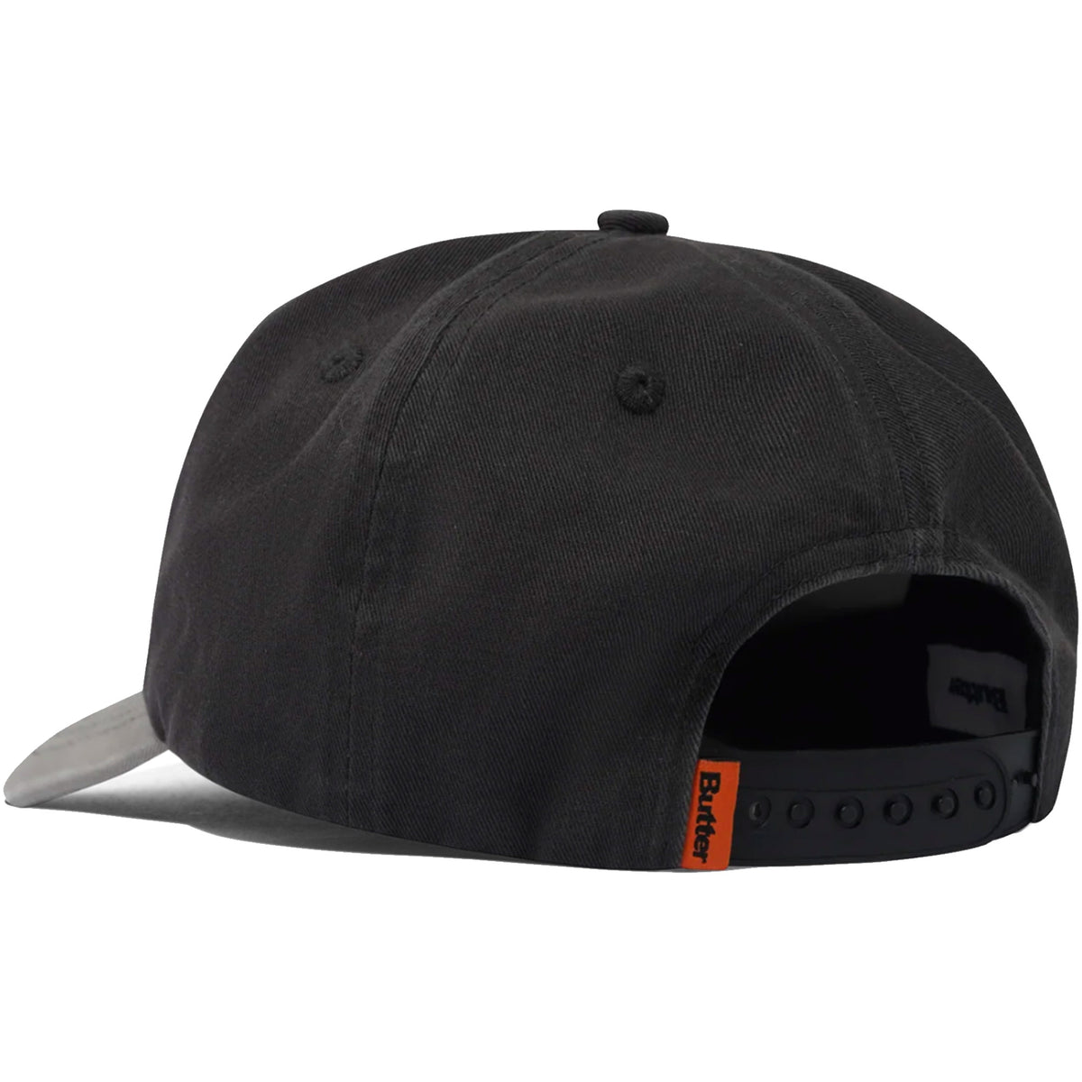 Butter Goods Stretch 5 Panel Cap Washed Charcoal