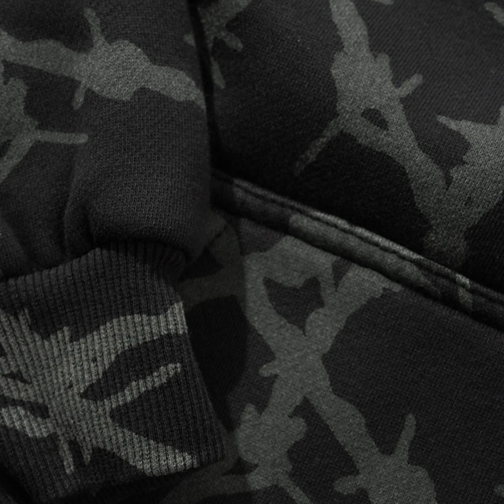Butter Goods Wired Zip-Thru Hood Charcoal