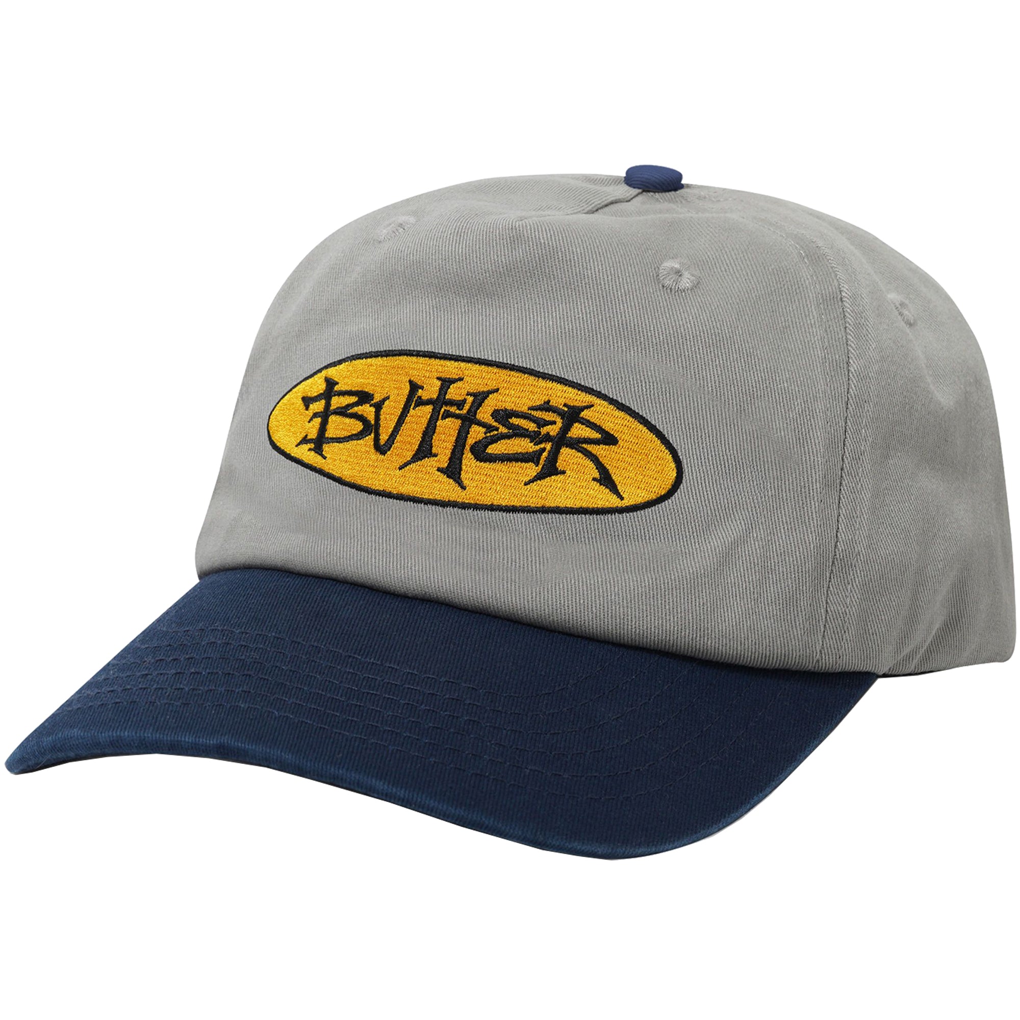 Butter Goods Tide 5 Panel Cap Washed Grey/Navy