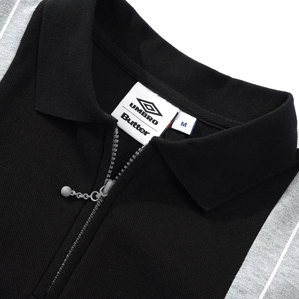 Butter Goods x Umbro Athletica S/S Polo Shirt Black