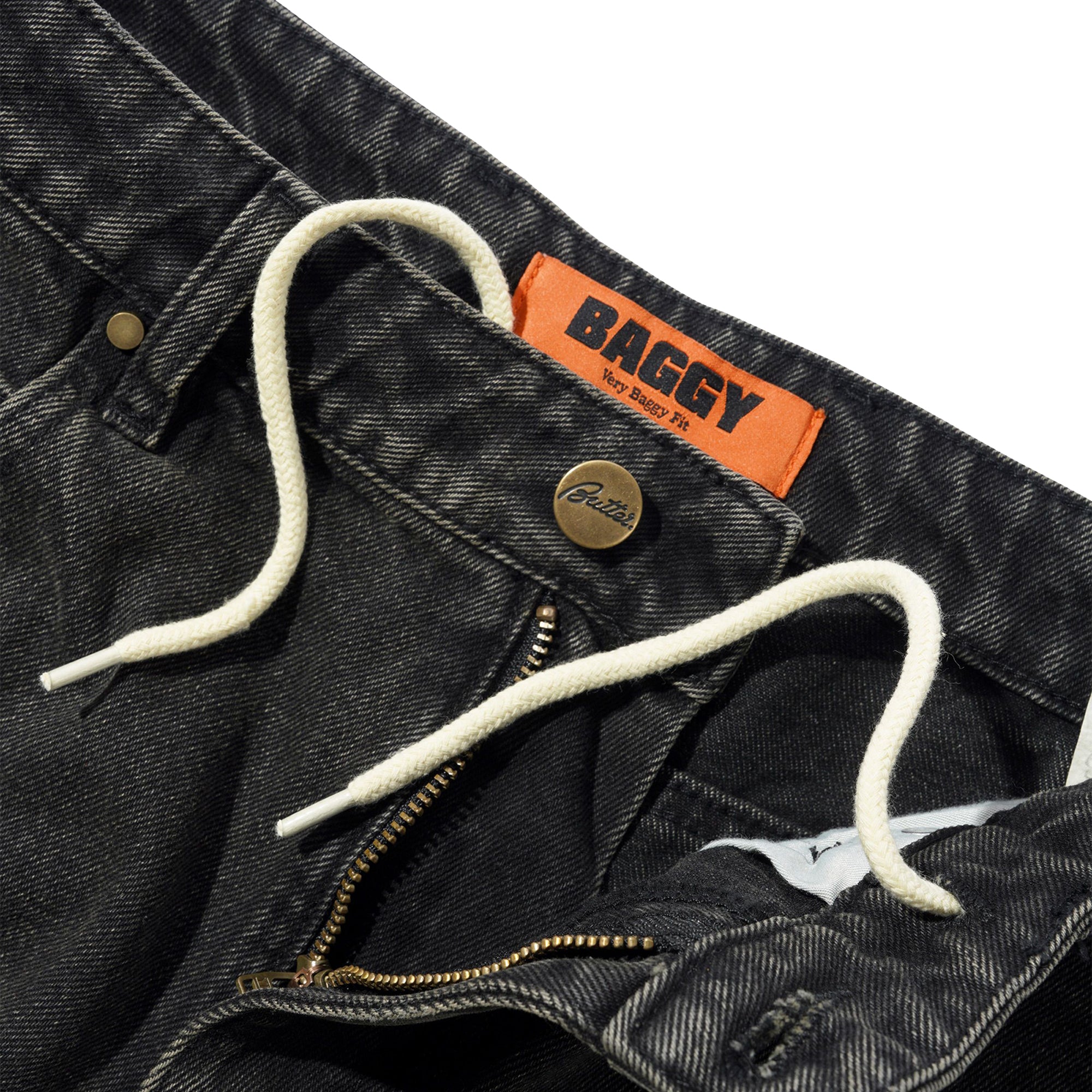 Butter Goods Baggy Denim Jeans Faded Black