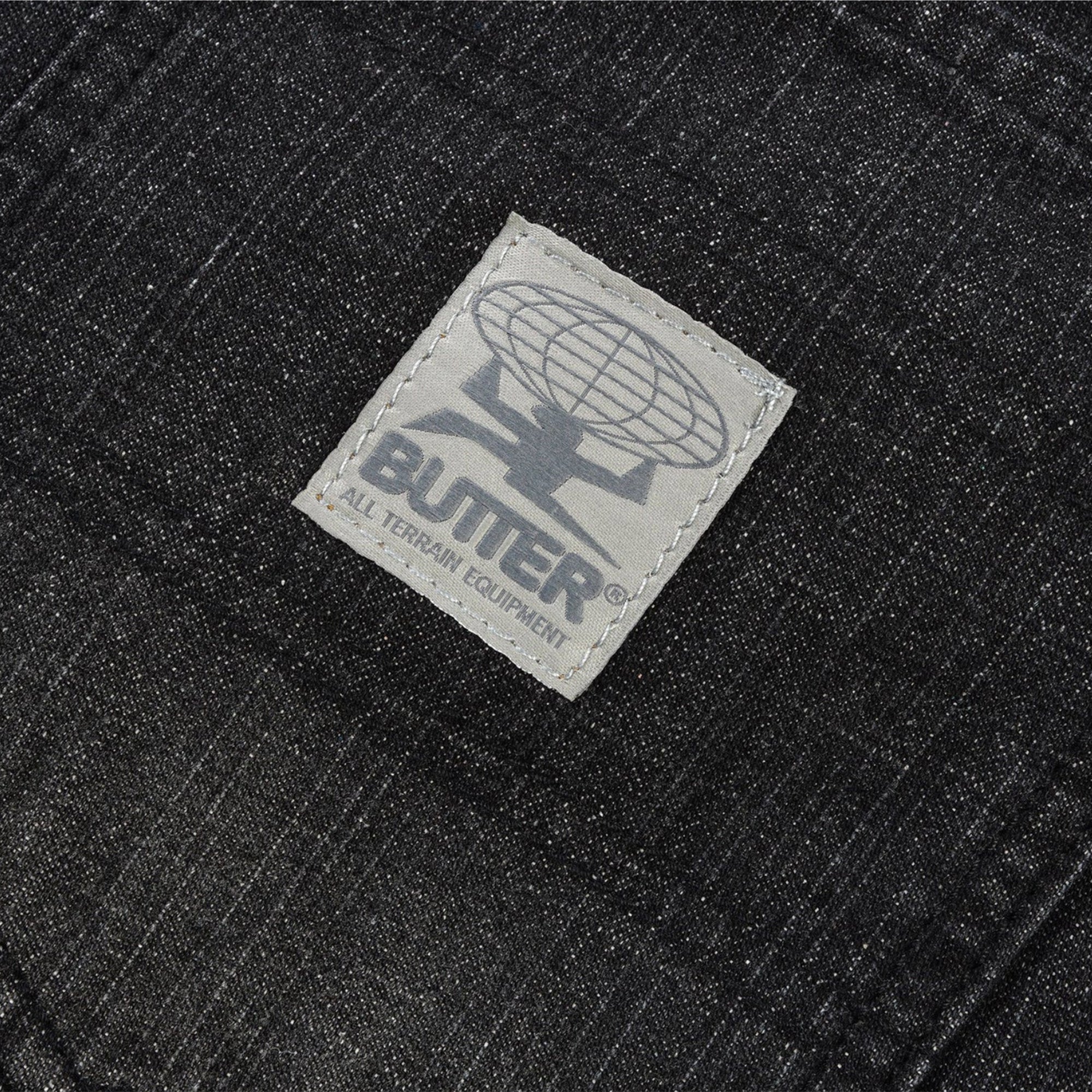 Butter Goods Wide Cut Denim Jeans Streaky Black Wash