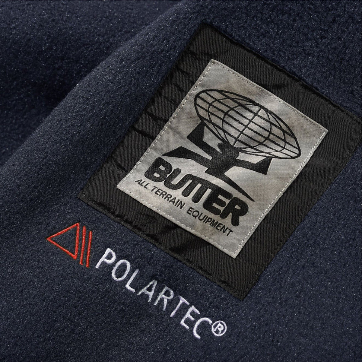 Butter Goods Polartec 1/4 Zip Pullover Navy