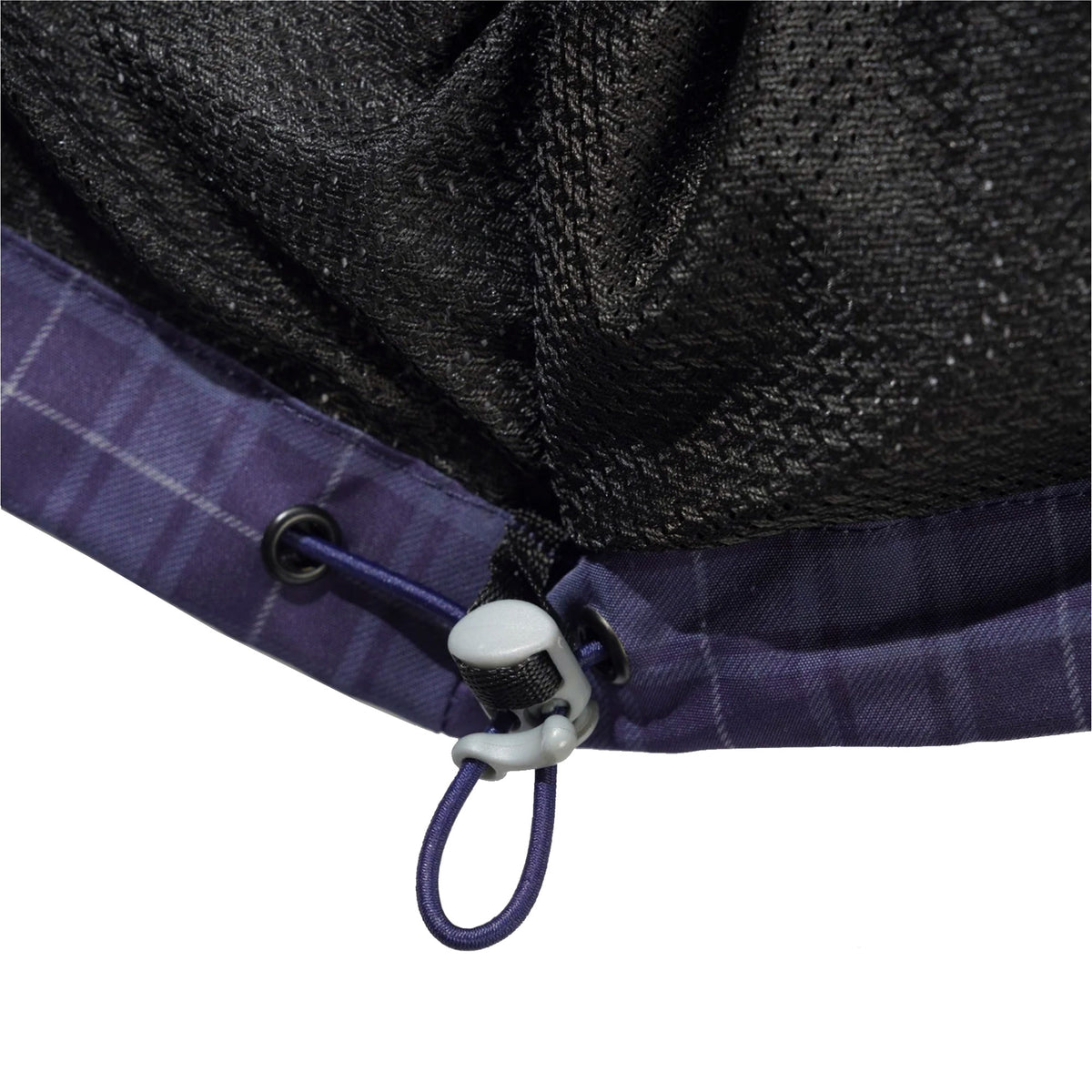 Butter Goods Plaid Nylon Jacket Navy