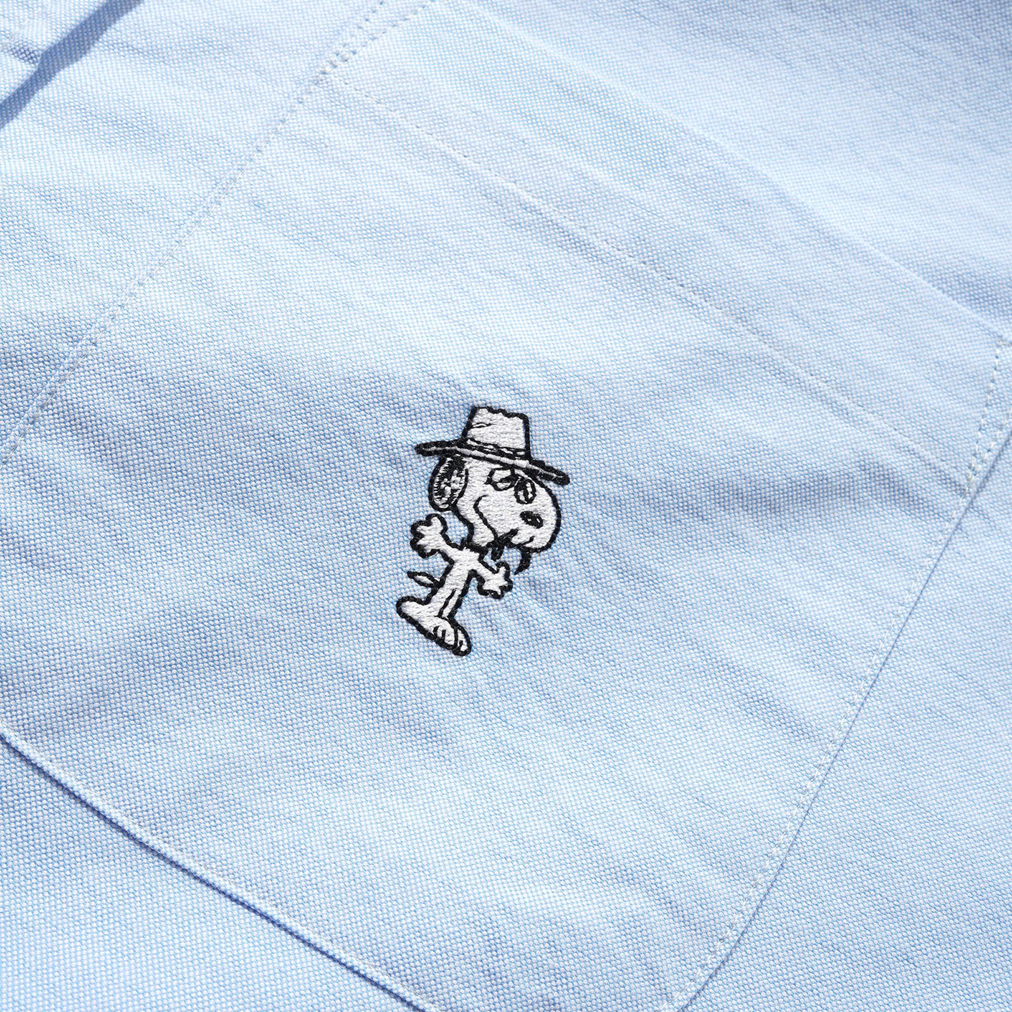 Butter Goods x Peanuts Spike Oxford Shirt Blue