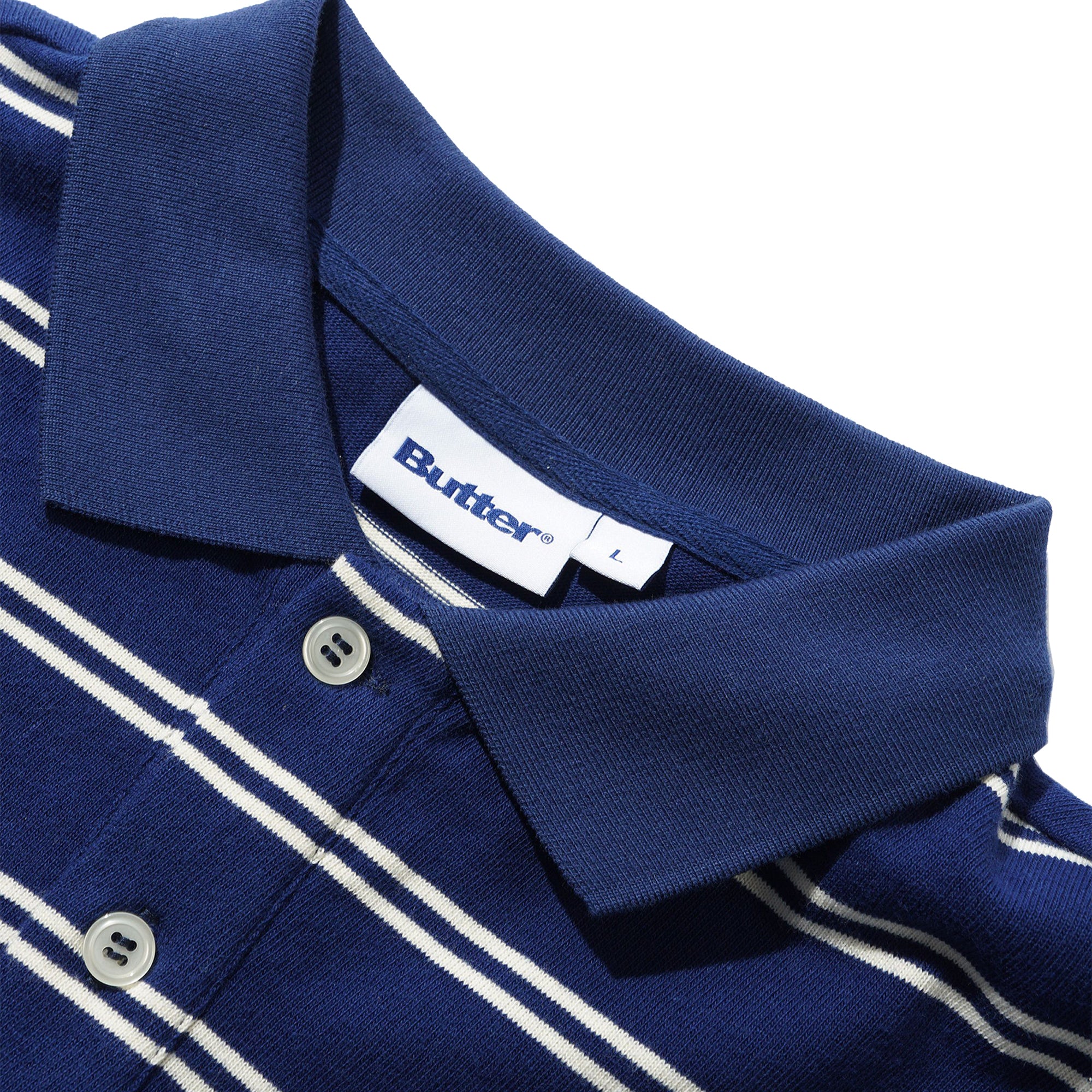 Butter Goods Stars Polo Short Sleeve Shirt Navy