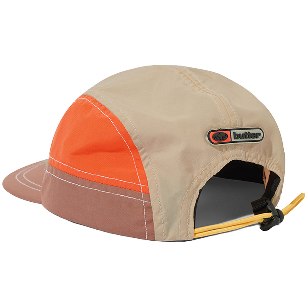 Butter Goods Stream 4 Panel Cap Khaki/Citrus