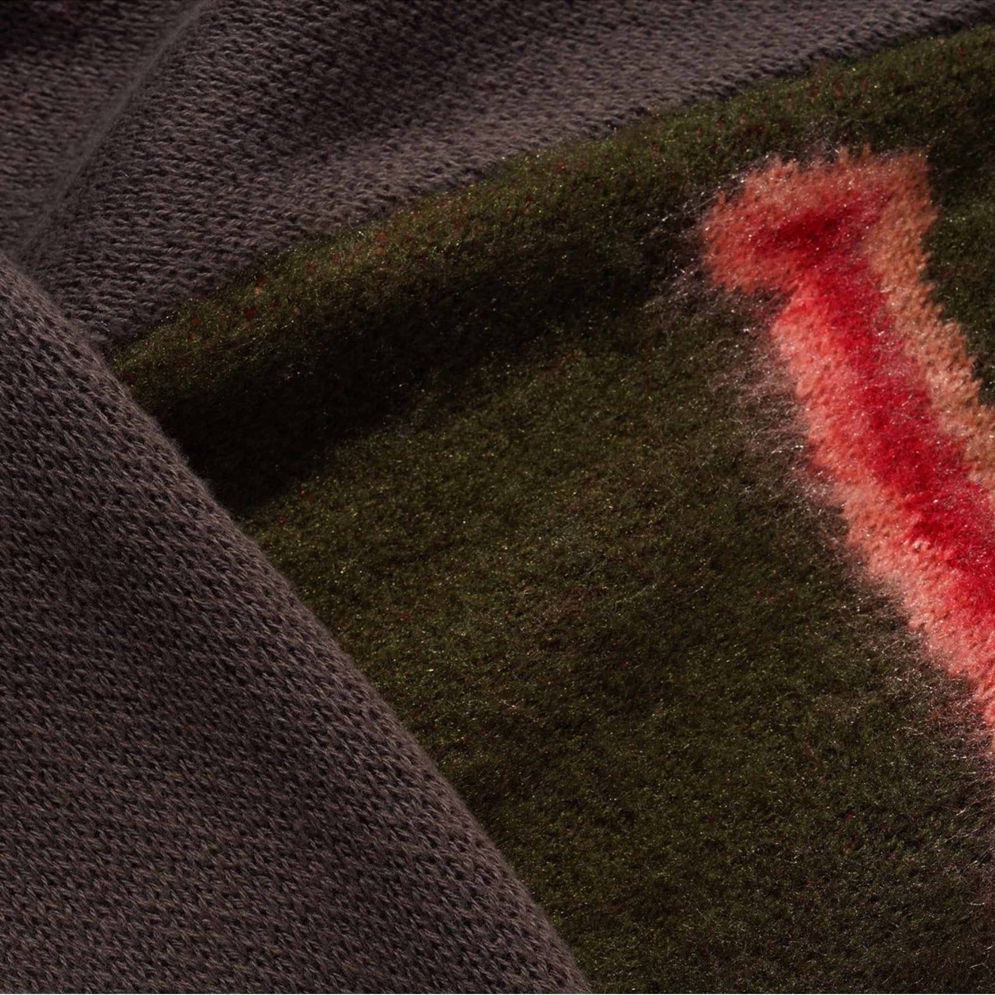 Butter Goods Beetle Zip-Thru Knit Sweater Olive