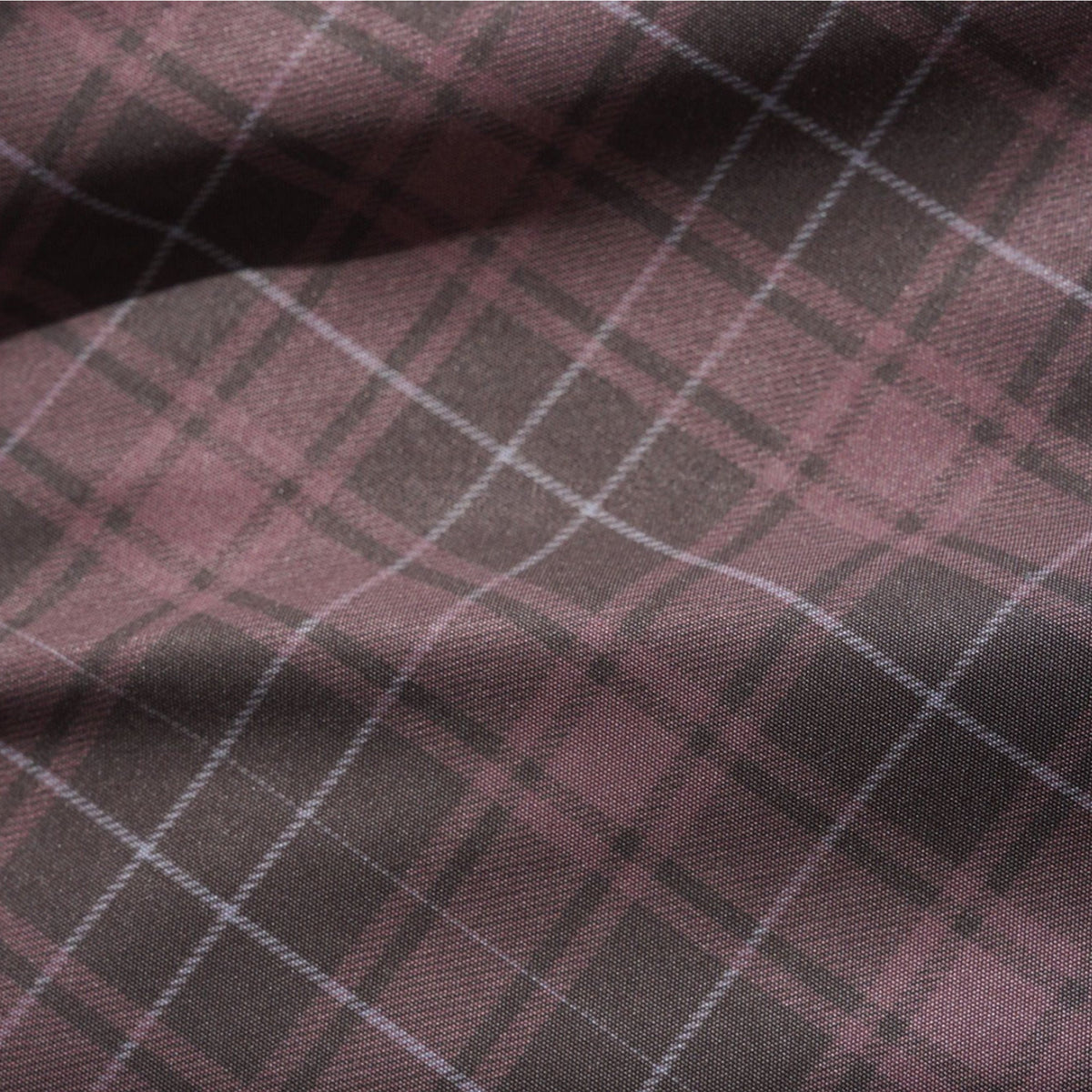 Butter Goods Plaid Nylon Jacket Burgundy
