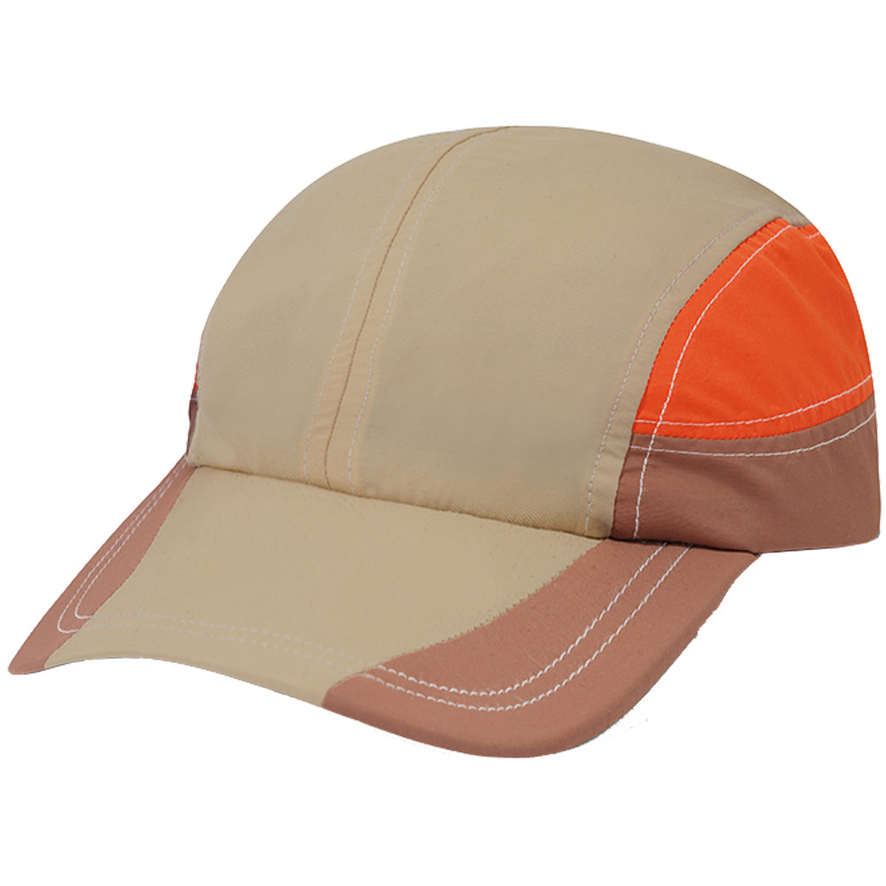Butter Goods Stream 4 Panel Cap Khaki/Citrus
